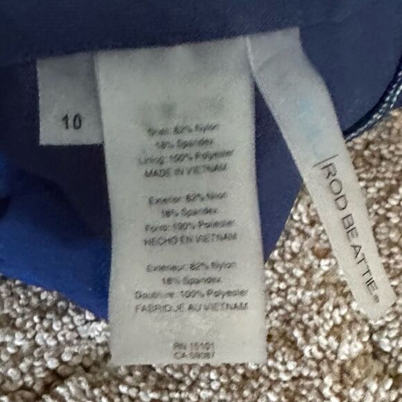 Bleu Rod Beattie Tropical Floral Cinched Waist Full Piece Swimsuit - Picture 7 of 7